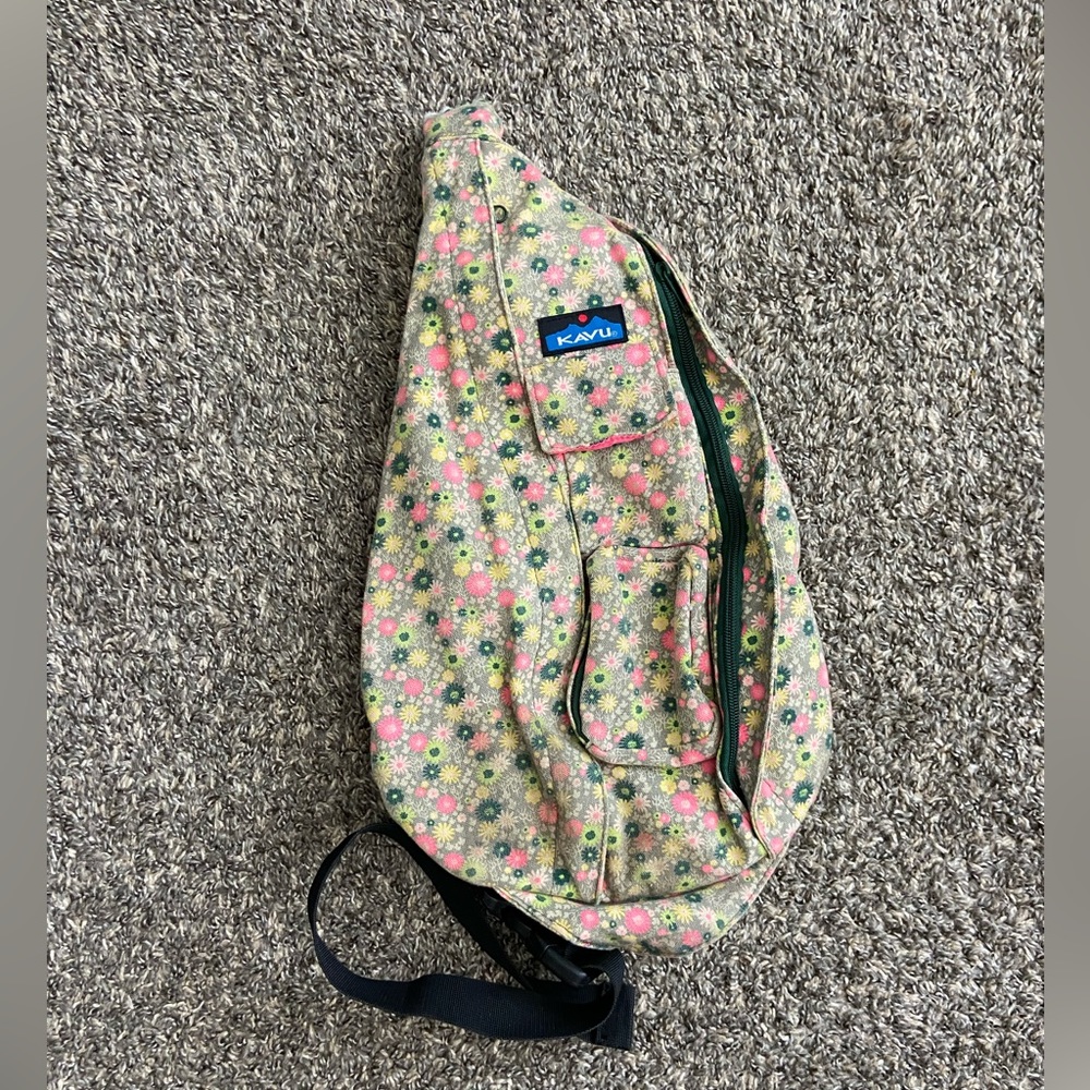 Floral Kavu Rope Bag